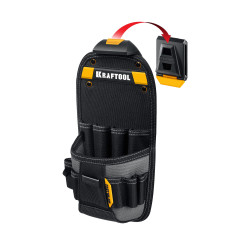 KRAFTOOL KP-11 с быстросъёмным креплением FastClip, 11 карманов и петель, 170 х 360 мм, поясная сумка / 38777